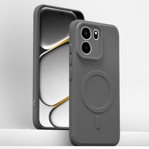 Image of Pikkme Back Cover for OnePlus Nord CE 6 5G Soft Matte Silicone Mag-Safe Design (Mag-Safe Not Support) Camera Protection | Slim Fit Bumper Cover (Grey)