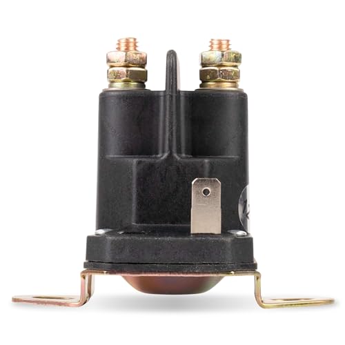 BlueStars 435-700 Starter Solenoid 3 Terminal 12V - Compatible with Husqvarna Most Riders Zero Turn mowers 539101714 Trombetta 812-1221-211 854-1221-210 Bobcat John Deere MTD 93265-9 93265WR 93265-WR