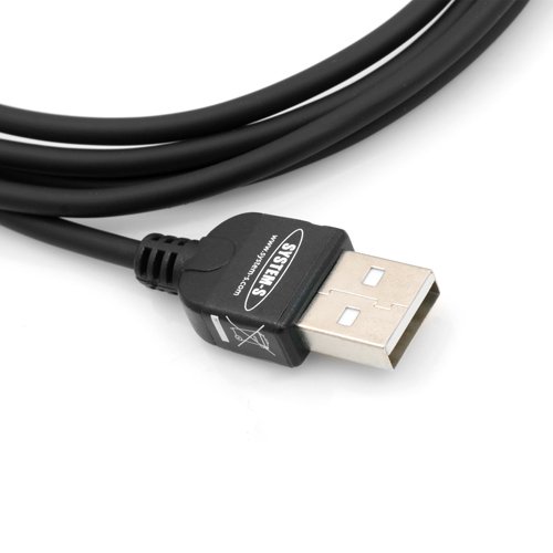 System-S Mini kabel USB kabel do transmisji danych kabel do ładowania z wtyczką kątową 90° kąt 90 stopni kątowy 100 cm