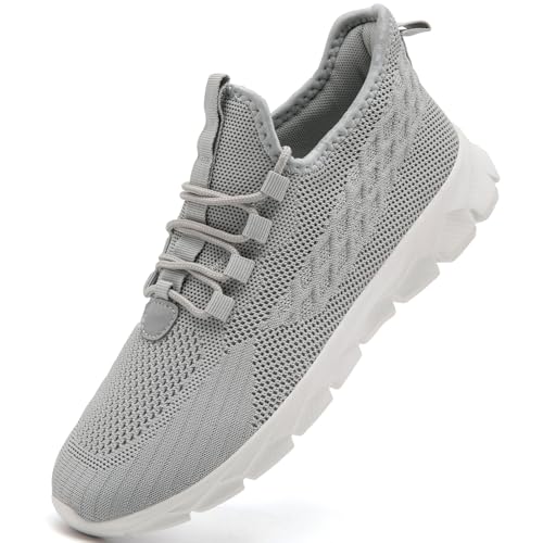 YOSFDC �e�j�X�V���[�Y ���f�B�[�X �����Y �E�H�[�L���O �����j���O �X�j�[�J�[ �m���X���b�v �W�� ���[�N�A�E�g �A�X���`�b�N �y�� �X�|�[�c �J�W���A���V���[�Y, �O���[, 11.5 Women/10 Men