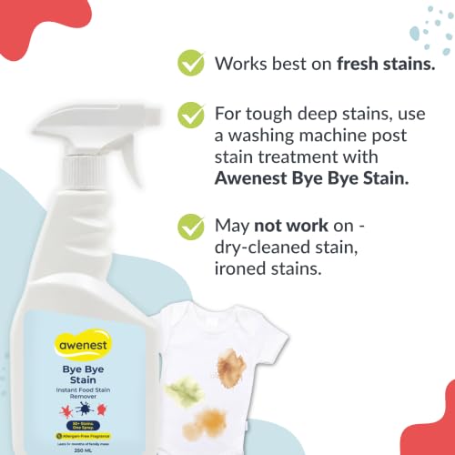 Image of awenest Bye Bye Food Stain | Instant Food Stain Remover Spray - 250 ml