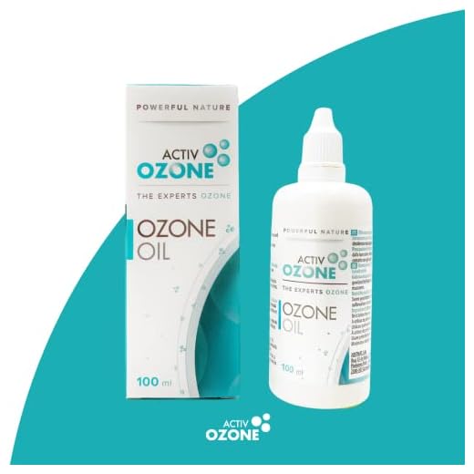 ActivOzone Ozone Oil 800IP 100 ml, Aceite Ozonizado Limpiador, Regenerante, Antiox e Hid, 100% Ppio Activo. Índice de Peróxidos Medio-Alto