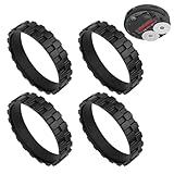 【4 piezas incluidas para un valor seguro】El paquete contiene 4 neumáticos de alta calidad. Perfecto para reemplazar las dos ruedas laterales de tu Roomba y mantener las extra en stock para el futuro. Ahorre tiempo y dinero con este práctico paquete de repuesto