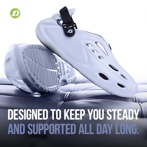 Image of DOCTOR EXTRA SOFT Men's Sports Extra Padding Casual Clogs /Sandals with Adjustable Back Strap for Adult| Comfortable & Lightweight| Stylish & Anti-Skid| Everyday Use Waterproof Mules Gents & Boys D-531