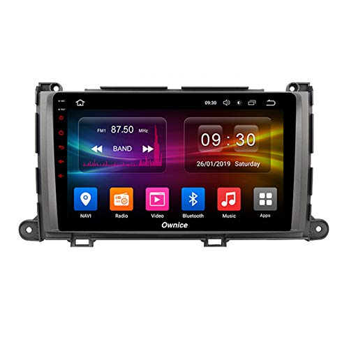 10.1" Android 8.0 Autoradio mit Bluetooth Freisprecheinrichtung für Toyota Sienna 2011-2013 2 Din Autoradio mit Navi WiFi Lenkradkontrolle FM,4