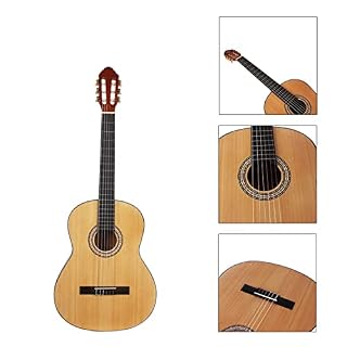 MEIeynt Guitare acoustique classique 39 pouces Kit de démarrage pour débutant avec sac de transport, accordeur… – Image 3