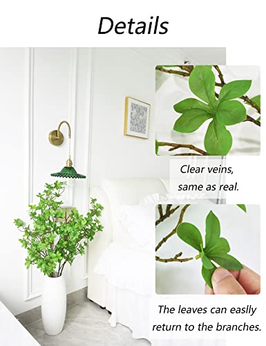 Heleze Artificial Greenery Stems Faux Branches With Leaves For Vase Fake Plants For Home Decor Indoor 43.3 Inch 3 Pcs #TOP2