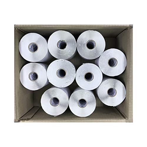 10 Rolos Etiqueta 34x23 Mm 3 Colunas Juntas Couche Adesiva