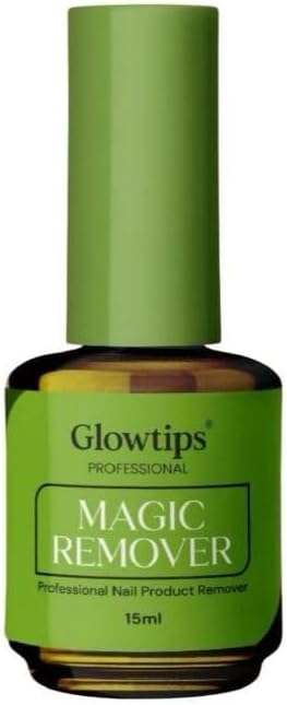 Glowtips Gel Nail Polish Remover Kit, No Need for Foil, Quick & Easy Polish Remover In 3-5 Minutes, No Need Soaking Or Wrapping Doesn't Hurt Nails-15ml