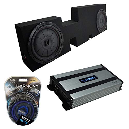 Harmony Audio HA-A800.1 Compatible with Ford F-250 Super Crew Cab Truck 2017-UP Class D Mono 1600W Sub Amp, 43CVT124 12