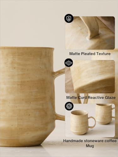 Taza de café de gres WENSHUO 10.15 oz miniatura 3