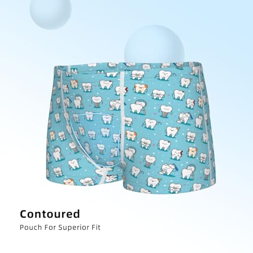 Boys' Cotton Boxer Brief Soft Underwear-Cartoon Teeth4