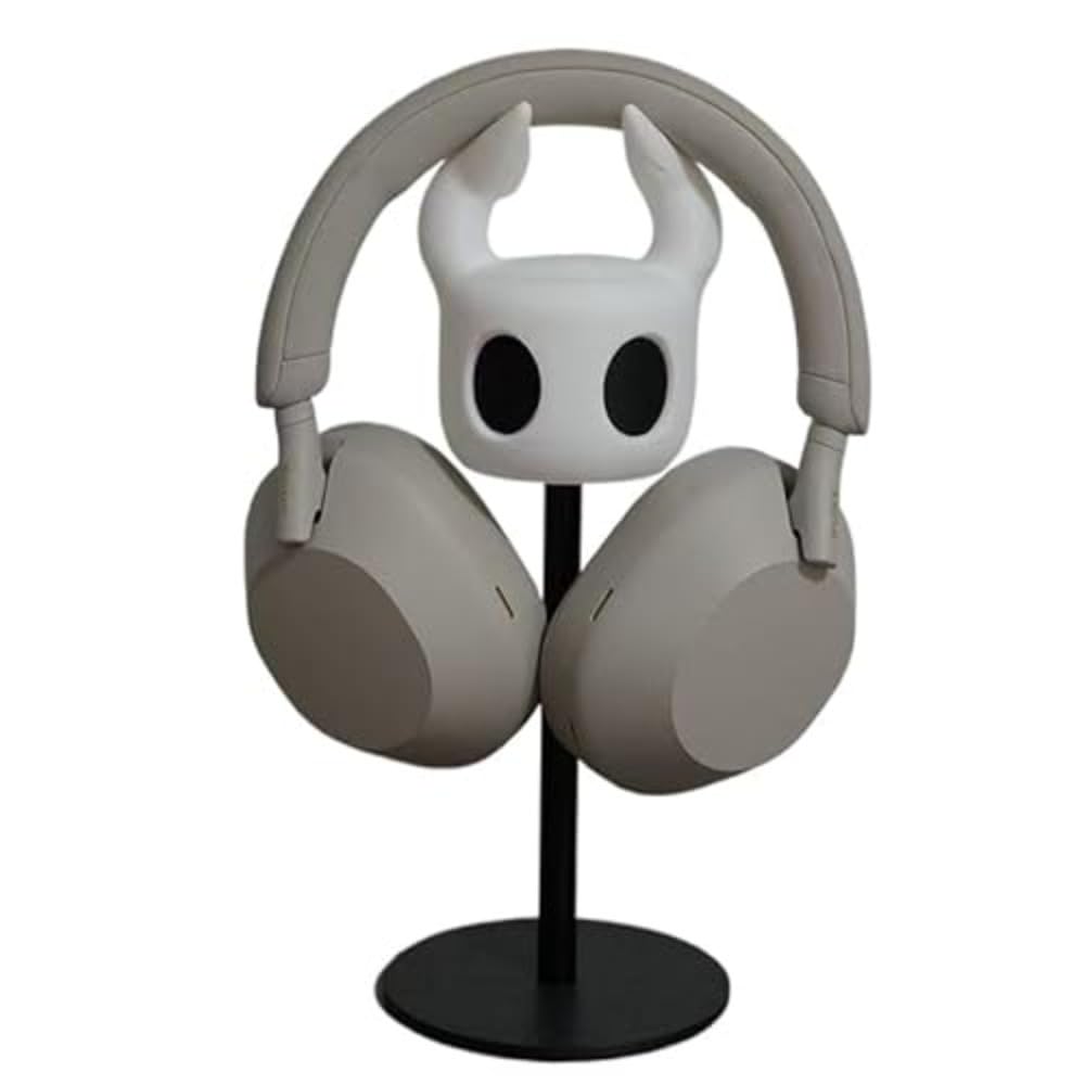 ZMYXKA Hollow Knight Figure PVC Anime Figures Game Character Figurine Desktop Ornament Headphone Stand (White)