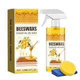Natural Beeswax Essential Oil Wax, Deep Wood Care & Polish for Furniture, Tables, Cabinets, Chairs, Floors – Easy Spray Application for Home Use (1pcs)