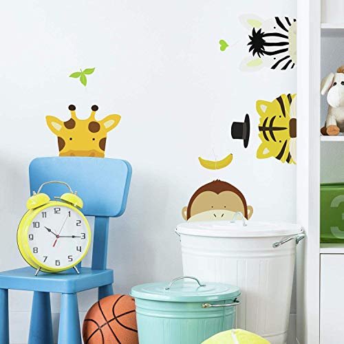Calcomanías de pared autoadhesivas Zoo RoomMates RMK3898SCS de vinilo infantil color marrón