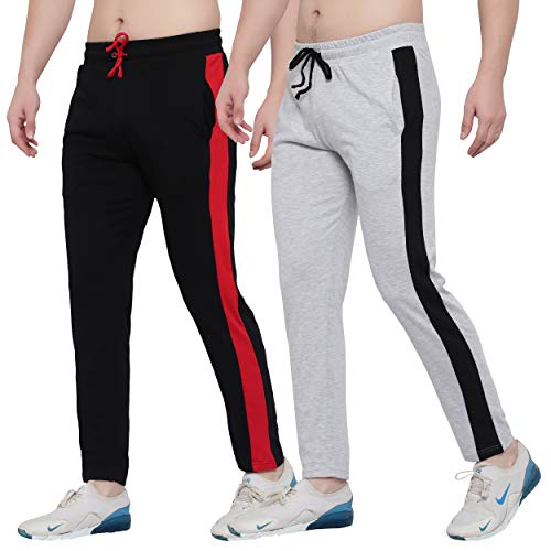 Image of FASHA Men's Cotton Track Pant | Men's Casual Wear Trousers Pack of 2