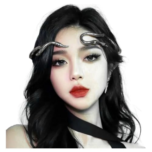 JKQBUX Bendable Snake Scorpion Headpiece for Women Adjustable Punk Snake Choker - Flexible Multi-Purpose Medusa Necklace Hollween Jewelry