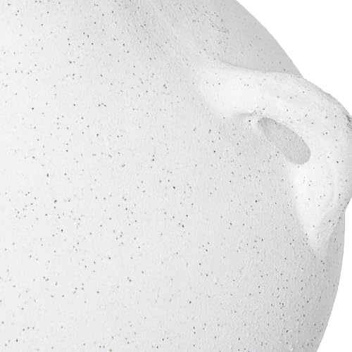 Vase céramique à anses 28cm blanc terre cuite fleurs séchées
