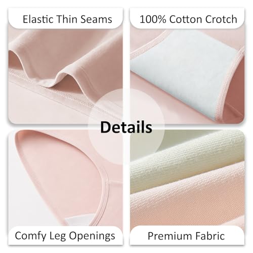 Image of MOSSRIVER Cotton Underwear for Women Hipster Panties Full Coverage Stretch Ladies Briefs Mid Rise Regular & Plus Size