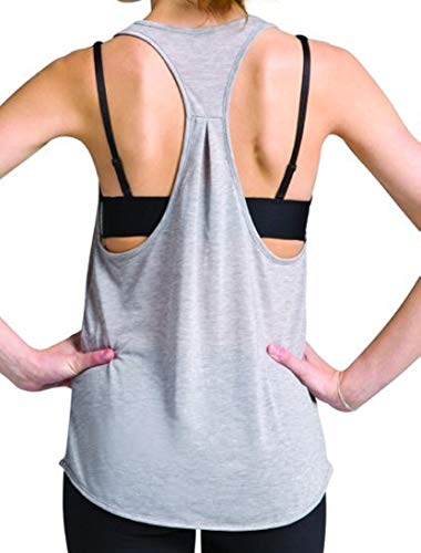 Camiseta sin mangas de algodón holgada transpirable y cómoda para mujer 2