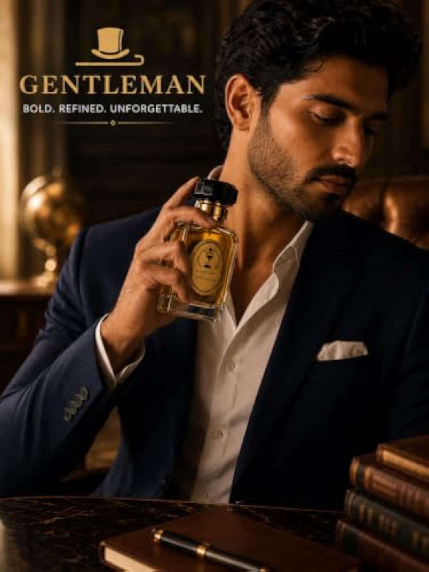 Men's Long Lasting Woody Aromatic Perfume, Wedding Gift