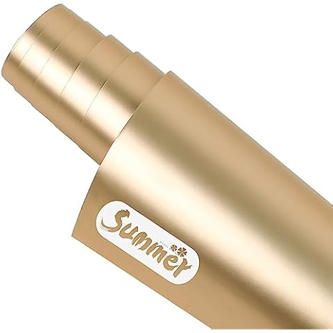 Lya Vinyl Champagne Gold Permanent Adhesive Vinyl,12" x12ft Matte Metallic Vinyl Roll for Home Decoration,Mug, Cup, Windows, Ceramics, Party Decoration Cover