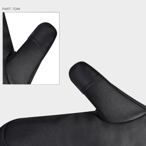 Moufles de ski thermiques et imperméables mixtes avec poche pratique - 5