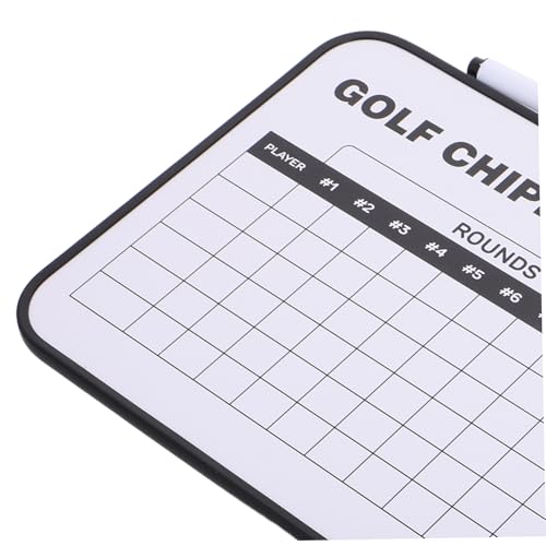 BESPORTBLE Golf Scorebord Golf Accessoires Golfkaart Scorekaart Houder Coaches Klembord Golf Training Golf Scorekaart Bord Uitwisbare Golf Score Kaarthouders Coaching Klembord Plastic - Afbeelding 6
