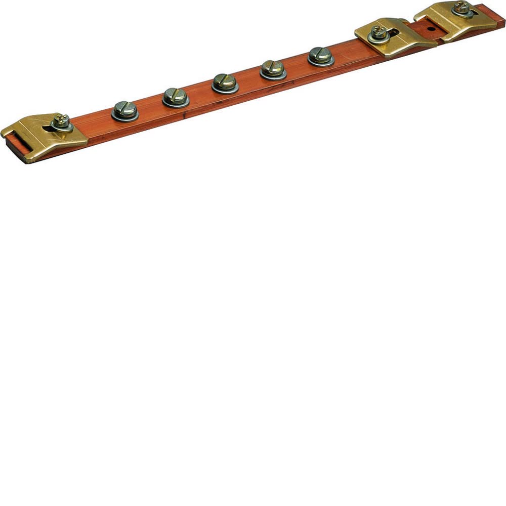 Hager UZ010 Erdungsschiene, Univers, CU 20x5mm, 1-Feld
