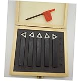Homoyoyo 5 Pièces Outils de Tournage pour Tour à Métaux Carbure Indexable Acier Allié ...