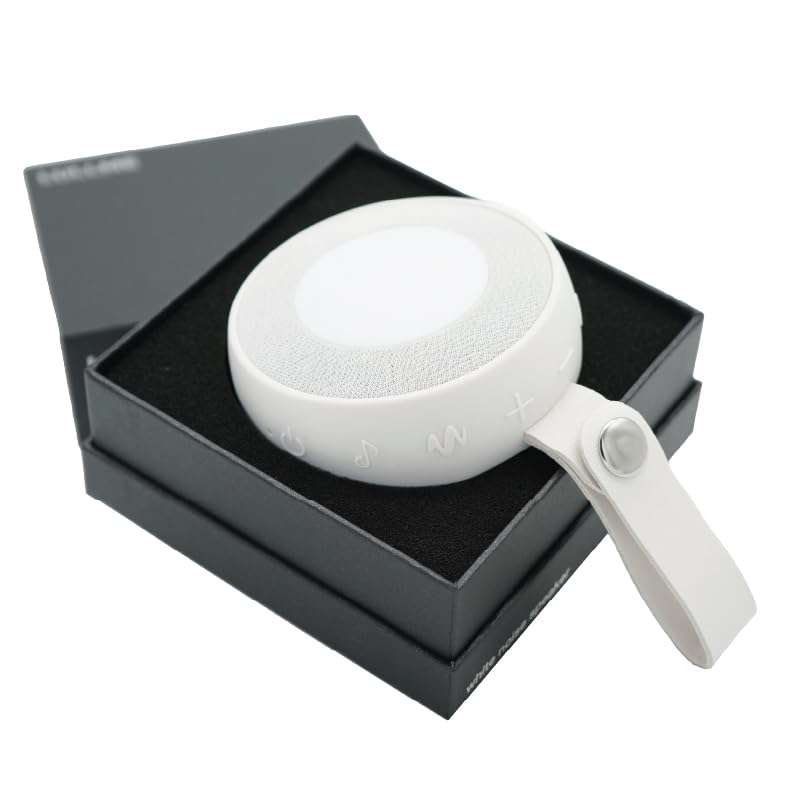 【泣き止む子、続出】 LULLME (ラルミー) ホワイトノイズマシン 赤ちゃん オルゴール 出産祝い ベビー 用品 寝かしつけ 夜泣き対策 授乳ライト 22種類サウンド搭載 録音再生機能付 (ホワイト)