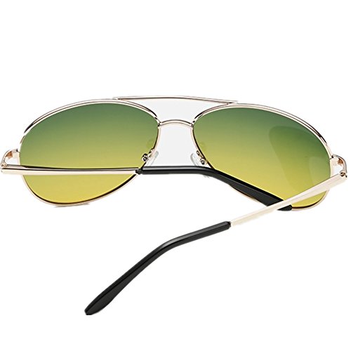 Mens Night View Night Vision Polarized Glasses Driver's Yellow UV400 Driving Sunglasses Goggles (Golden103)3