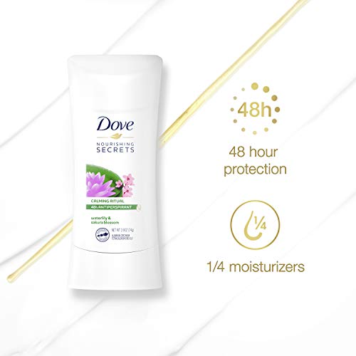 Dove Nourishing Secrets Antiperspirant Deodorant Stick For Women Waterlily Sakura Blossom For 48 Hour Underarm Sweat Protection And Soft And Comfortable Underarms 2.6 Oz 3 Count, 7.8 Ounce #TOP2