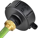 KITCHEN & BEYOND 275 330 Gn IBC Tote Tank Adapter - Food Grade Drain Adapter 2' FINE Thread NPT x...