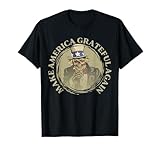 Vintage Design Uncle Sam Retro Make America Grateful Again T-Shirt