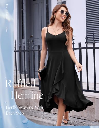 Image of DRESSTELLS Women's Cocktail Dresses, Formal Wedding Guest Graduation Party High Low Dress