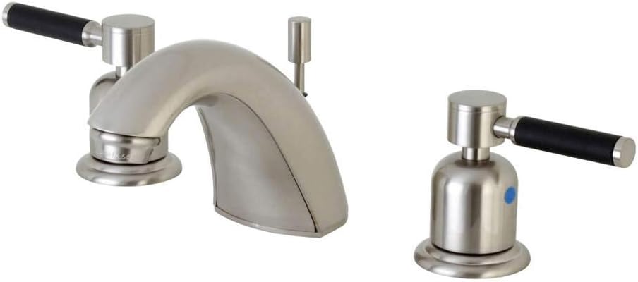 Kingston Brass FB8958DKL Kaiser Widespread Bathroom Faucet, Brushed Nickel