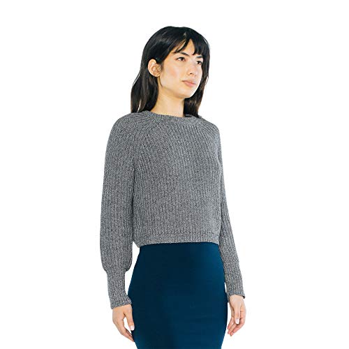 American Apparel Women's Cropped Fisherman Long Sleeve Pullover3