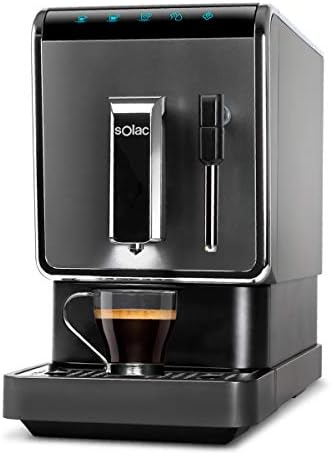 Solac-CA4810 Automatic Coffeemaker. Cafetera Súper Automática,19 bar,  1470W. Diseño compacto 18cm. Café en 40s. Capuccinador. Opción Autolavado.  Café espresso, suave y favoritos personalizables. Negra : Amazon.es: Hogar  y cocina