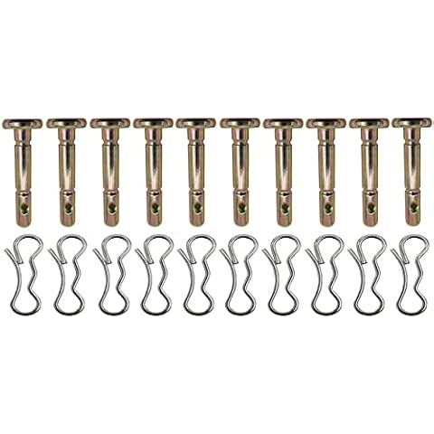 10 PK 738-04124A and 714-04040 Shear Pins and Cotter Pins for Cub Cadet Troy Bilt Snow Throwers Cover