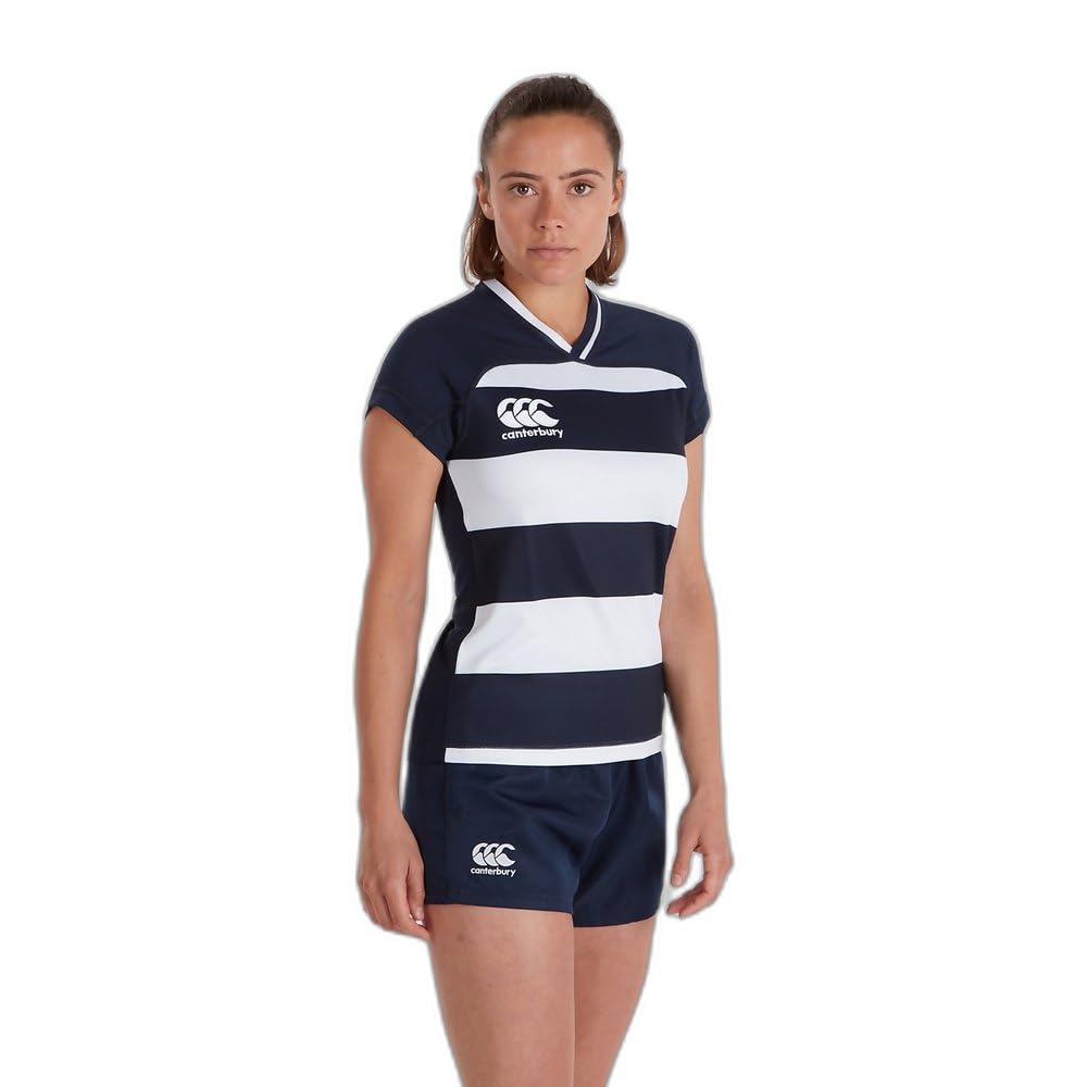 Canterbury Donna Maglia da Rugby Vapodri Evader Hooped