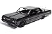 All Star Toys 1964 Chevy Impala Black with Custom Deep Dish Wheels 1/24 Diecast Model Blacked Out Lowrider Motormax Exclusive 73259