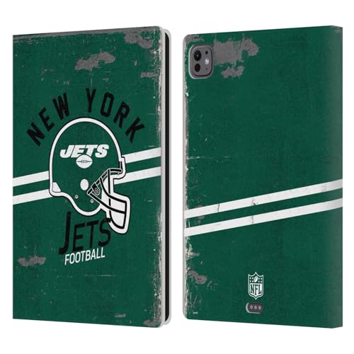 Étui en cuir iPad Pro 11 M4 NFL Jets aux finitions soignées