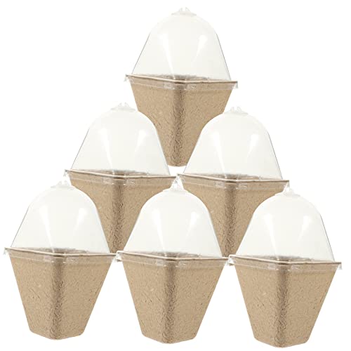 BESPORTBLE 20 Piezas Copa De Vivero Plantas De Interior Tazas De Plántulas Biodegradables Macetas De Jardineria Platillos De Plantas para Exteriores Germinación Cubrir Papel Ventilación