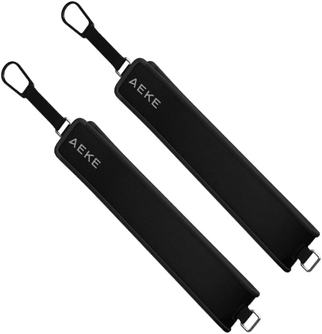 Image of AEKE Home Gym Extender Belt - Extension Strap Attachments for Cable Machines, Pull-Ups, Triceps, Rows. (Black)