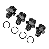 Ejoyous ORB-Außengewinde-Adapter aus Aluminiumlegierung, 1500 PSI O-Ring für Kraftstoffpumpen-Ölkühler (8AN ORB bis 6AN)