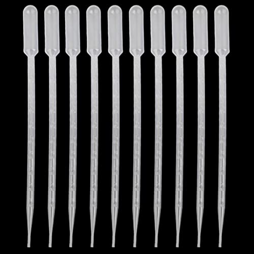 50 pipetas graduadas de transferencia de 10 ml, cuentagotas de plástico de 1 ml