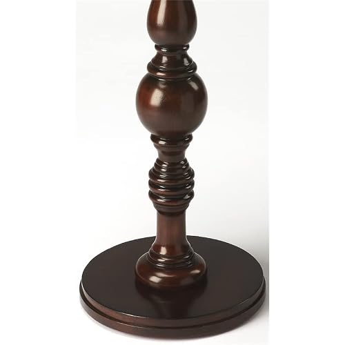 Butler Specialty Company Round Pedestal Side Table/Plant Stand/End Table - Cherry #TOP1