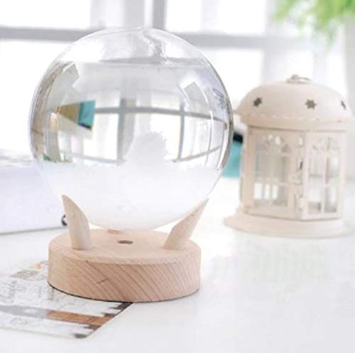 Storm Glass Weather Forecaster Stylish Decorative Circular Shape Barometer