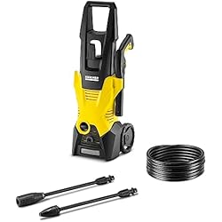 Kärcher Hidrolimpiadora de alta presión K 3, 120 bar, 1.600W, 380L/h, incluye accesorios y depósito de detergente